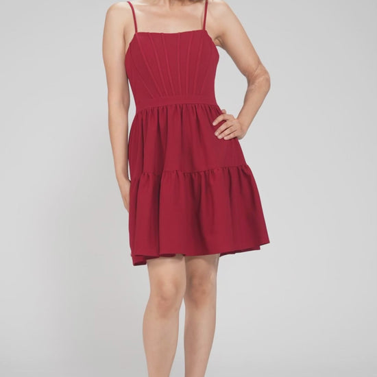 A-Line Mini Stretch Crepe Homecoming Dress CS1038 - COCOMELODY