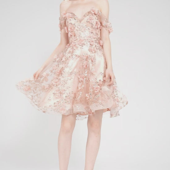 A-Line Mini Tulle Homecoming Dress CS1002 - COCOMELODY