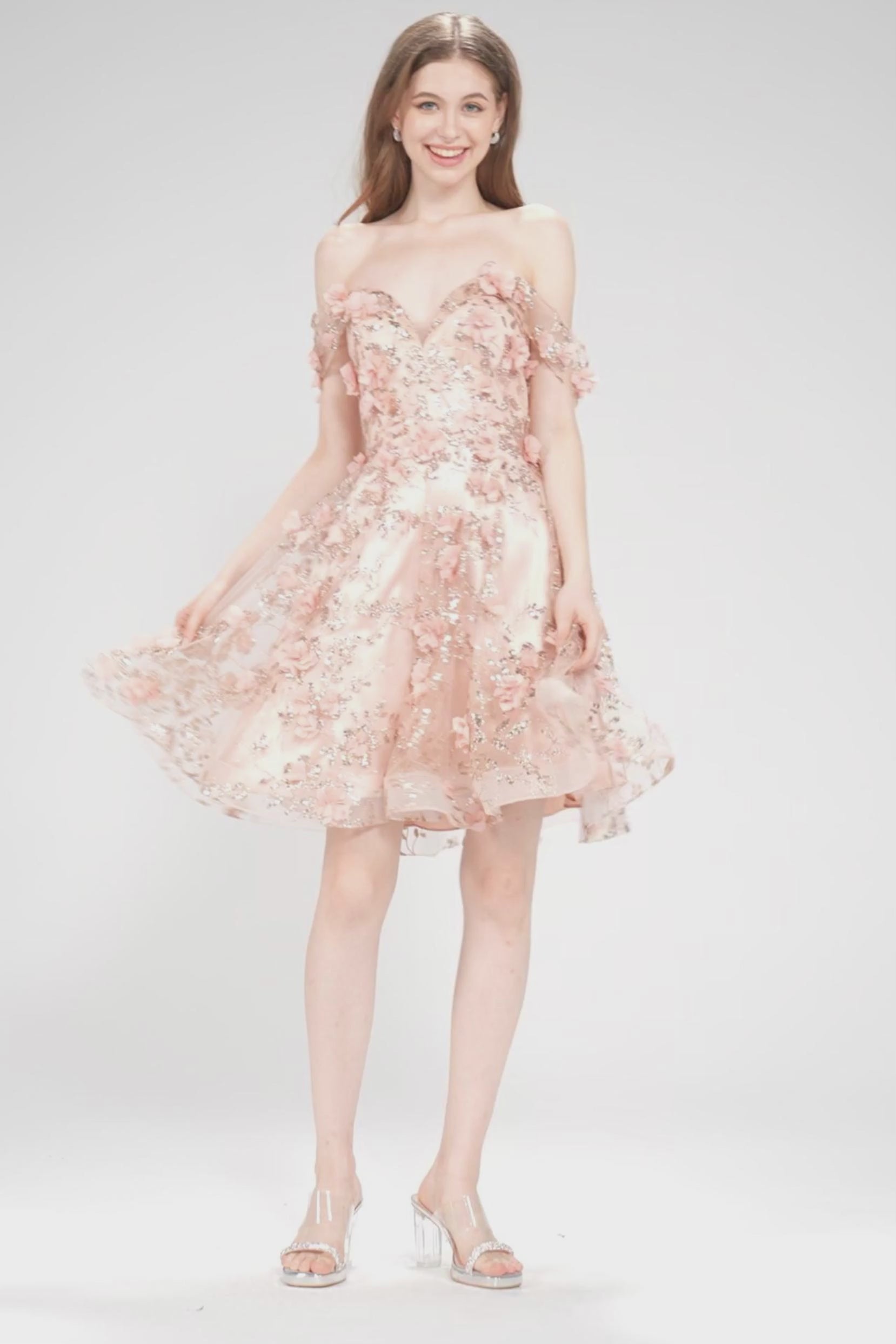 A-Line Mini Tulle Homecoming Dress CS1002 - COCOMELODY