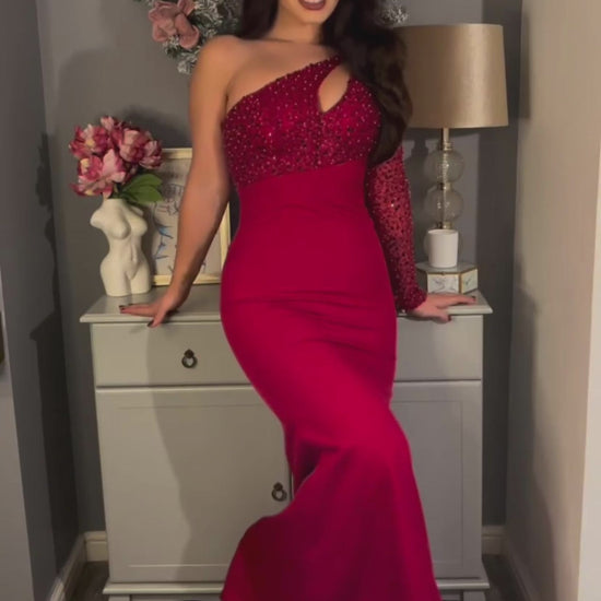 Trumpet-Mermaid Maxi Stretch Crepe Formal Dress CS0587 - COCOMELODY