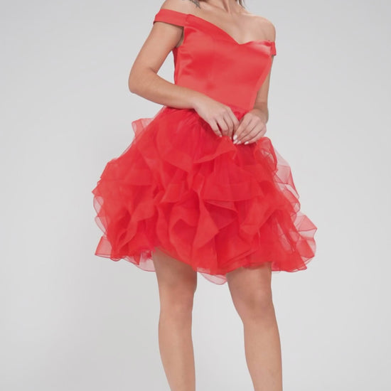 Ball Gown Mini Tulle Homecoming Dress CS1022 - COCOMELODY