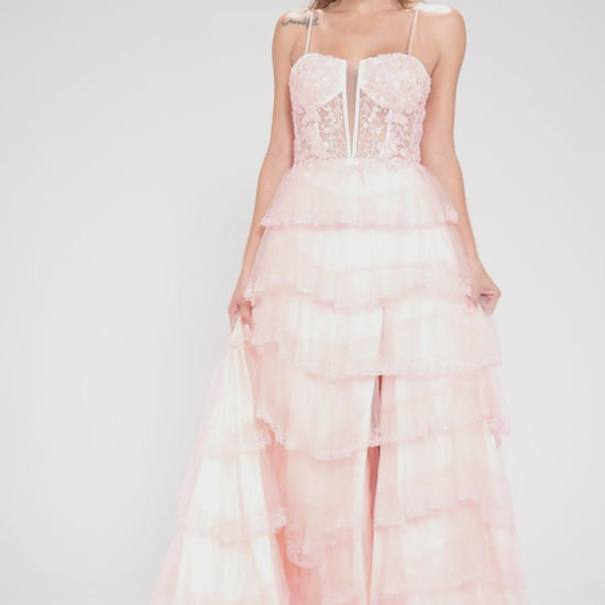 Ball Gown Sweep-Brush Train Tulle Prom Dress CS1048 - COCOMELODY