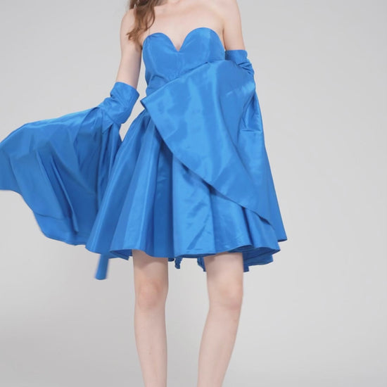 A-Line Mini Taffeta Homecoming Dress CS0950 - COCOMELODY