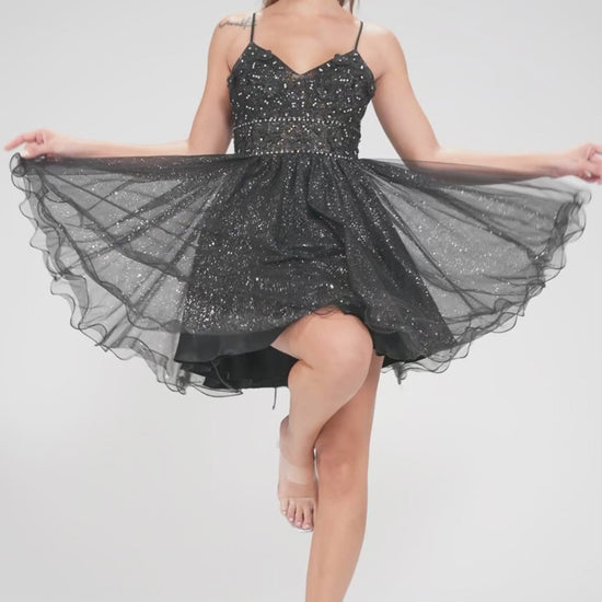 A-Line Mini Tulle Homecoming Dress CS1017 - COCOMELODY