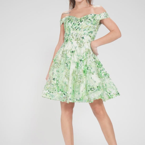 A-Line Mini Tulle Homecoming Dress CS1003 - COCOMELODY