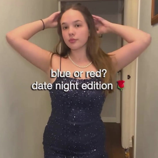 Sheath-Column Mini Sparkle Tulle Homecoming Dress CS1020 - COCOMELODY