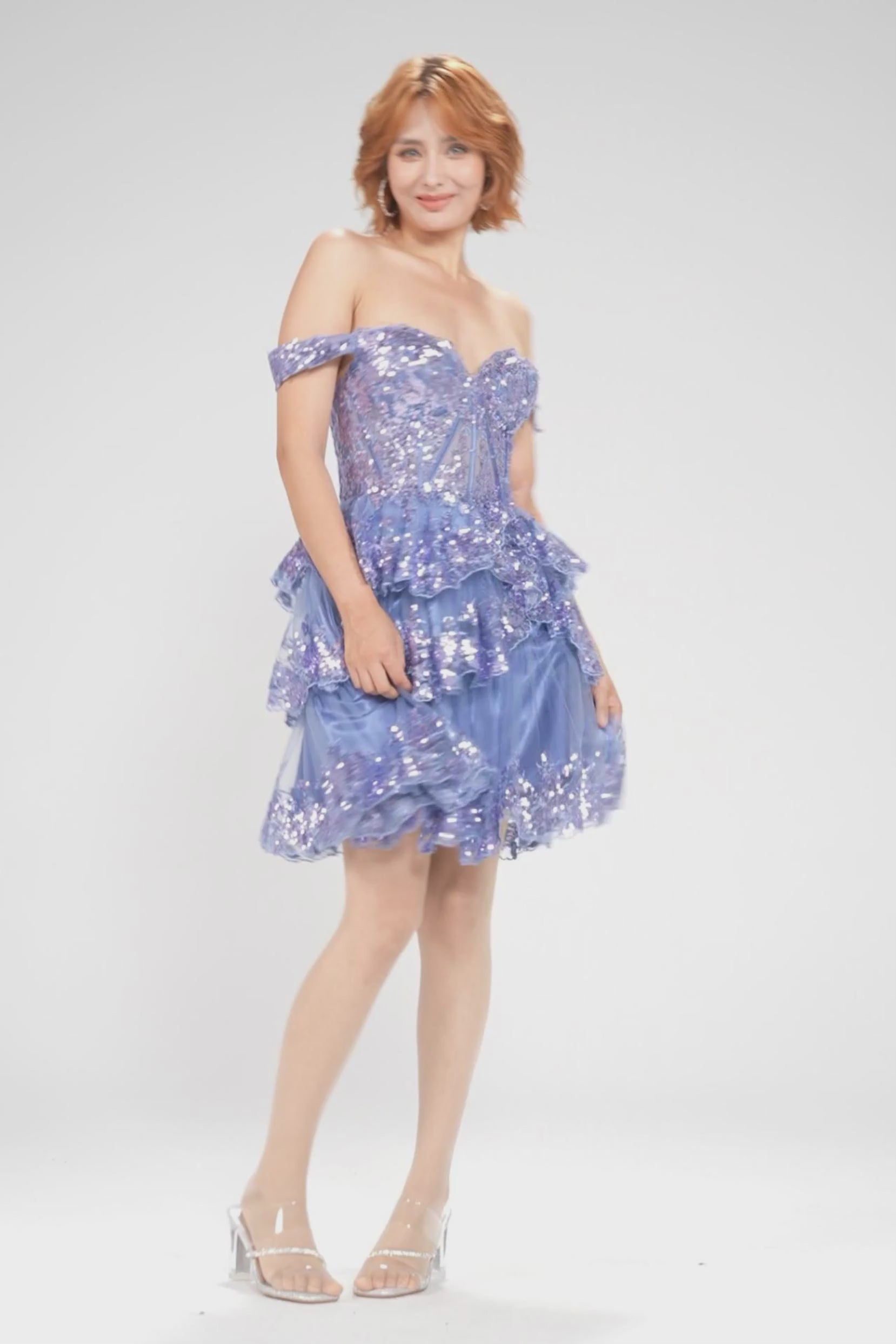 Ball Gown Mini Tulle Homecoming Dress CS1010 - COCOMELODY