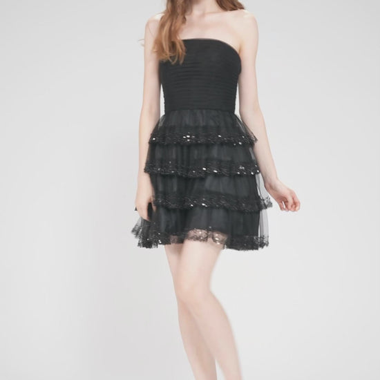 A-Line Mini Tulle Homecoming Dress CS1016 - COCOMELODY