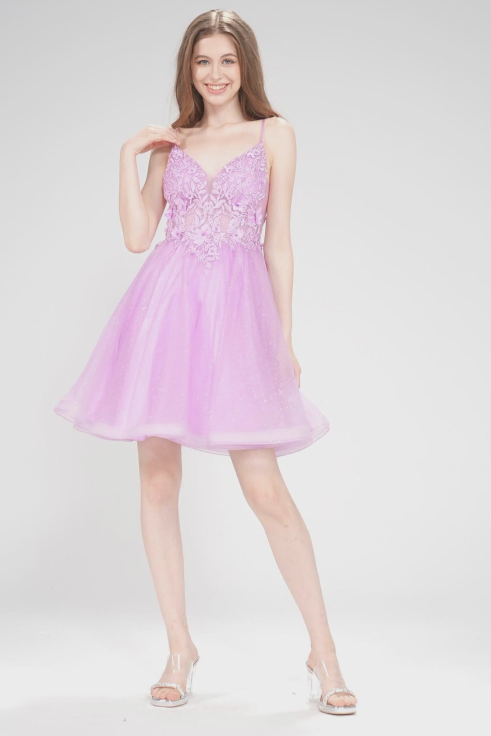 A-Line Mini Tulle Homecoming Dress CS1000 - COCOMELODY