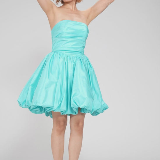 A-Line Mini Taffeta Homecoming Dress CS0951 - COCOMELODY