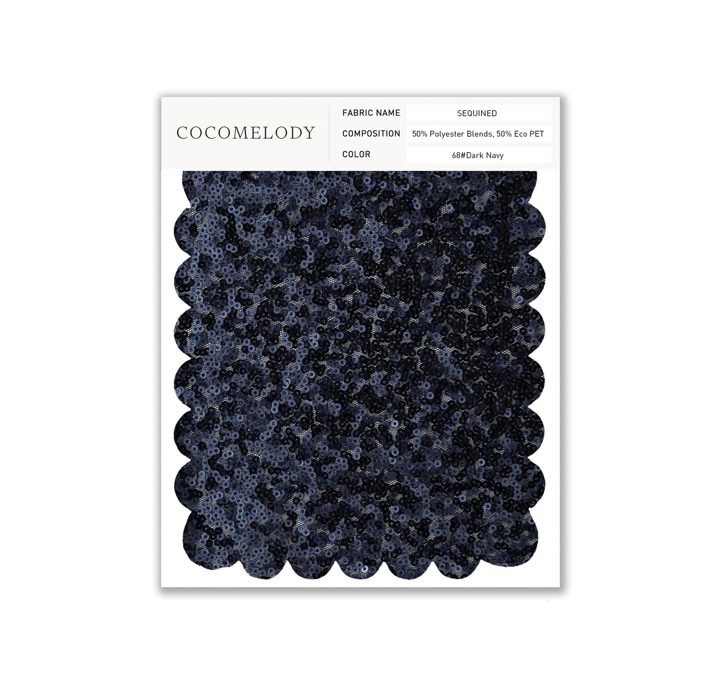 Sequin Swatch in Single Color SWSD17002 - COCOMELODY