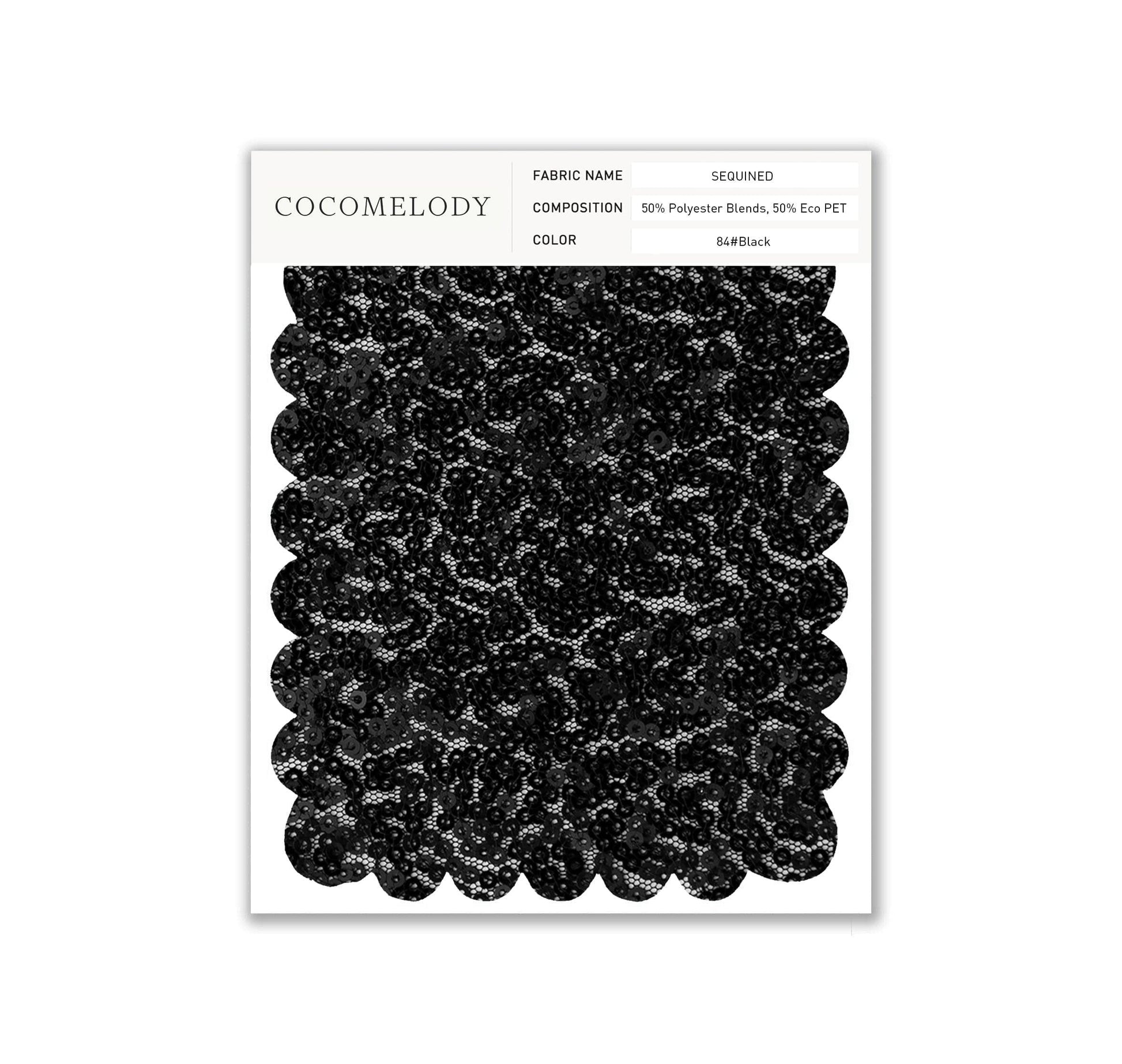 Sequin Swatch in Single Color SWSD17002 - COCOMELODY