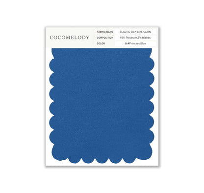 Elastic Silk like Satin Fabric Swatch in Single Color SWSS16005 - COCOMELODY
