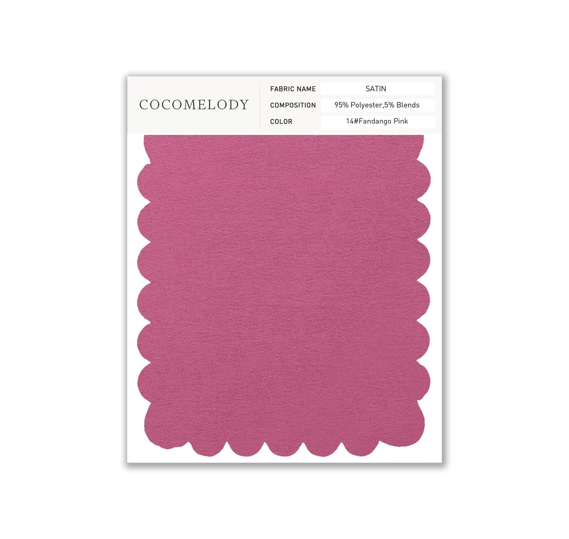 Satin Fabric Swatch in Single Color SWST16003 - COCOMELODY