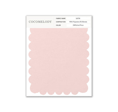 Satin Fabric Swatch in Single Color SWST16003 - COCOMELODY