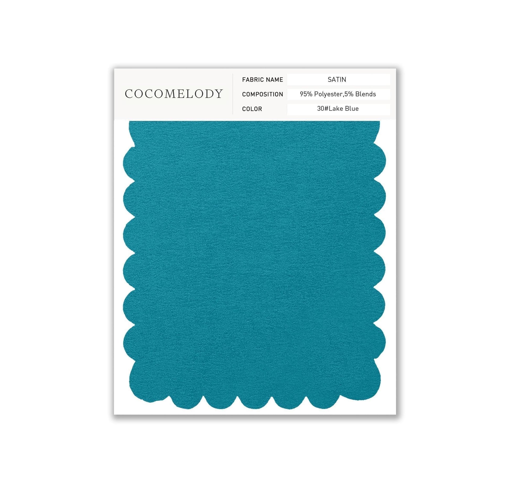 Satin Fabric Swatch in Single Color SWST16003 - COCOMELODY