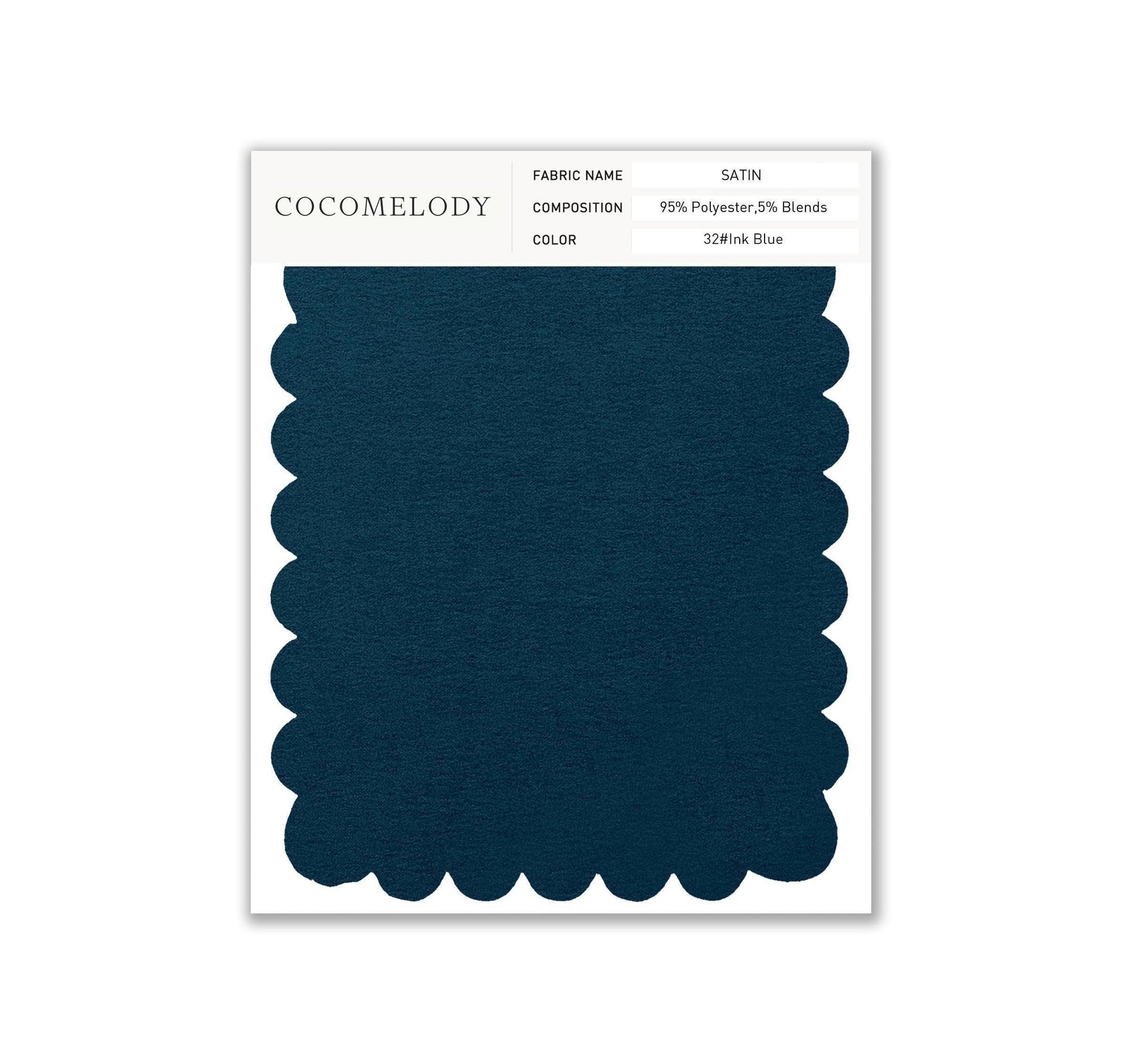 Satin Fabric Swatch in Single Color SWST16003 - COCOMELODY
