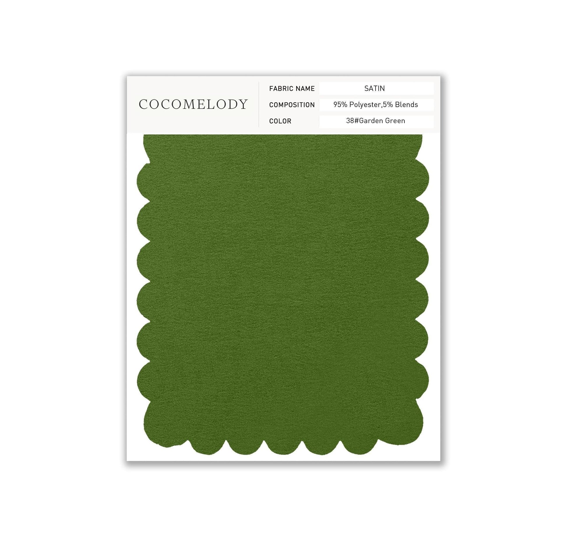 Satin Fabric Swatch in Single Color SWST16003 - COCOMELODY