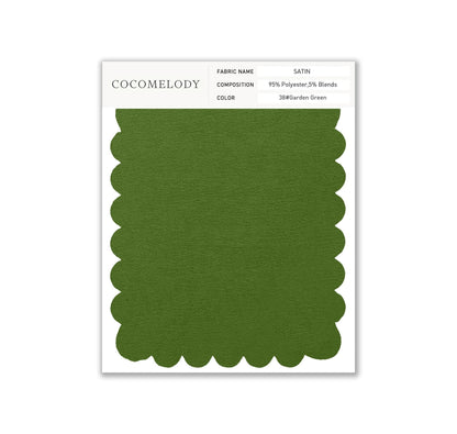 Satin Fabric Swatch in Single Color SWST16003 - COCOMELODY