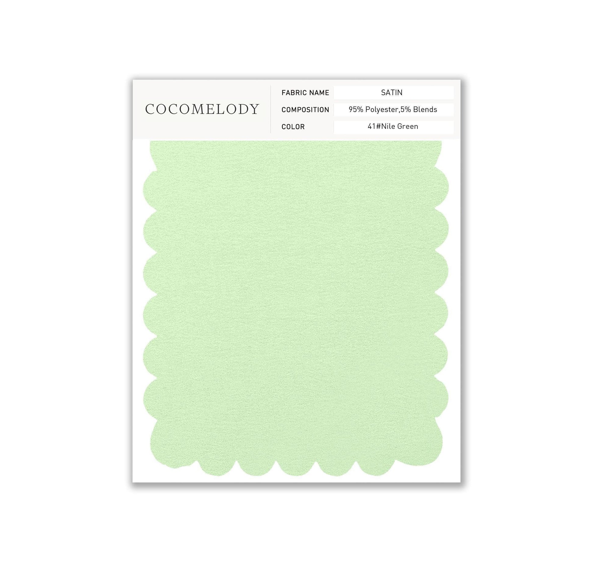 Satin Fabric Swatch in Single Color SWST16003 - COCOMELODY