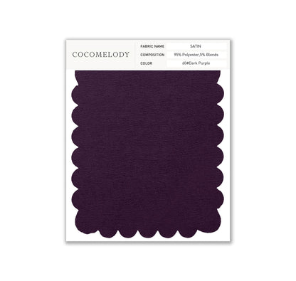 Satin Fabric Swatch in Single Color SWST16003 - COCOMELODY