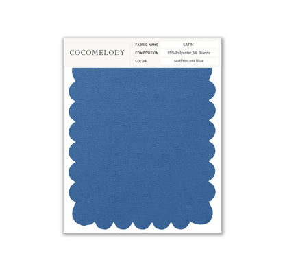 Satin Fabric Swatch in Single Color SWST16003 - COCOMELODY