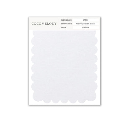 Satin Fabric Swatch in Single Color SWST16003 - COCOMELODY