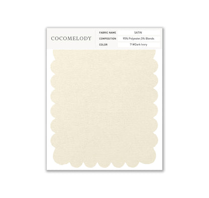 Satin Fabric Swatch in Single Color SWST16003 - COCOMELODY