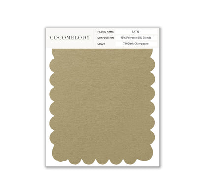 Satin Fabric Swatch in Single Color SWST16003 - COCOMELODY