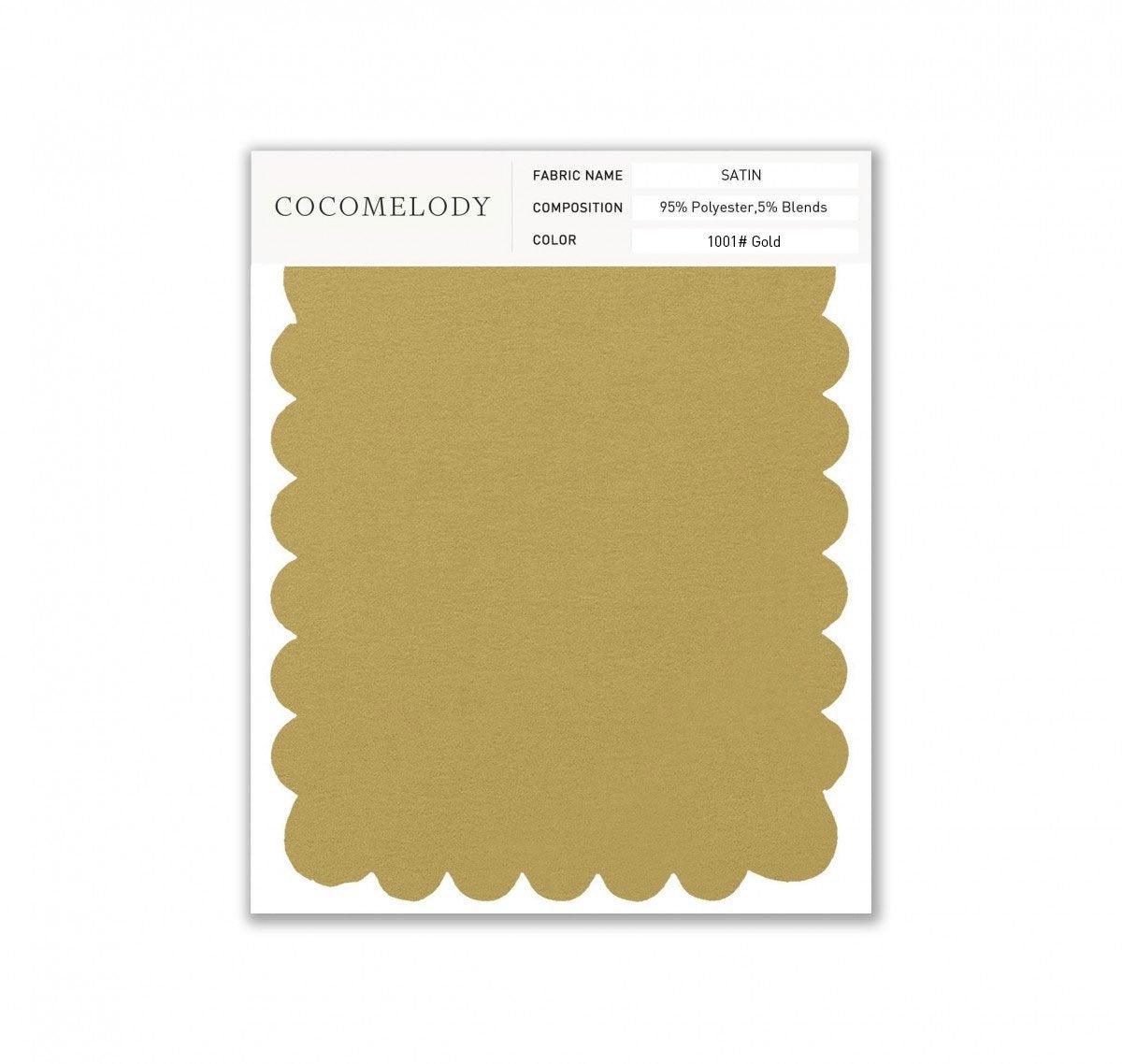 Satin Fabric Swatch in Single Color SWST16003 - COCOMELODY