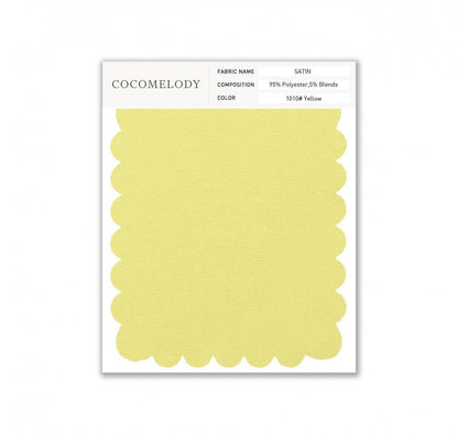 Satin Fabric Swatch in Single Color SWST16003 - COCOMELODY