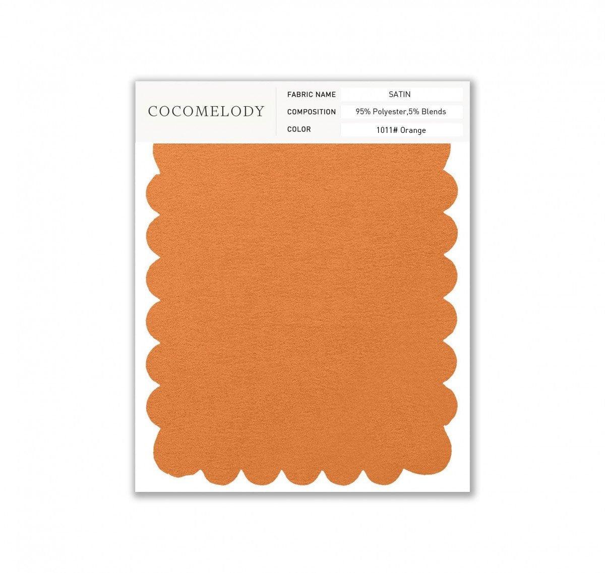 Satin Fabric Swatch in Single Color SWST16003 - COCOMELODY