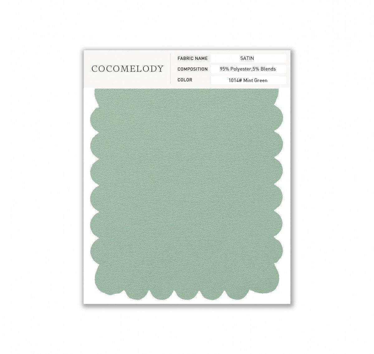 Satin Fabric Swatch in Single Color SWST16003 - COCOMELODY