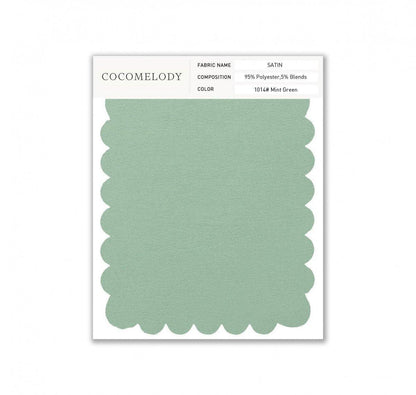 Satin Fabric Swatch in Single Color SWST16003 - COCOMELODY