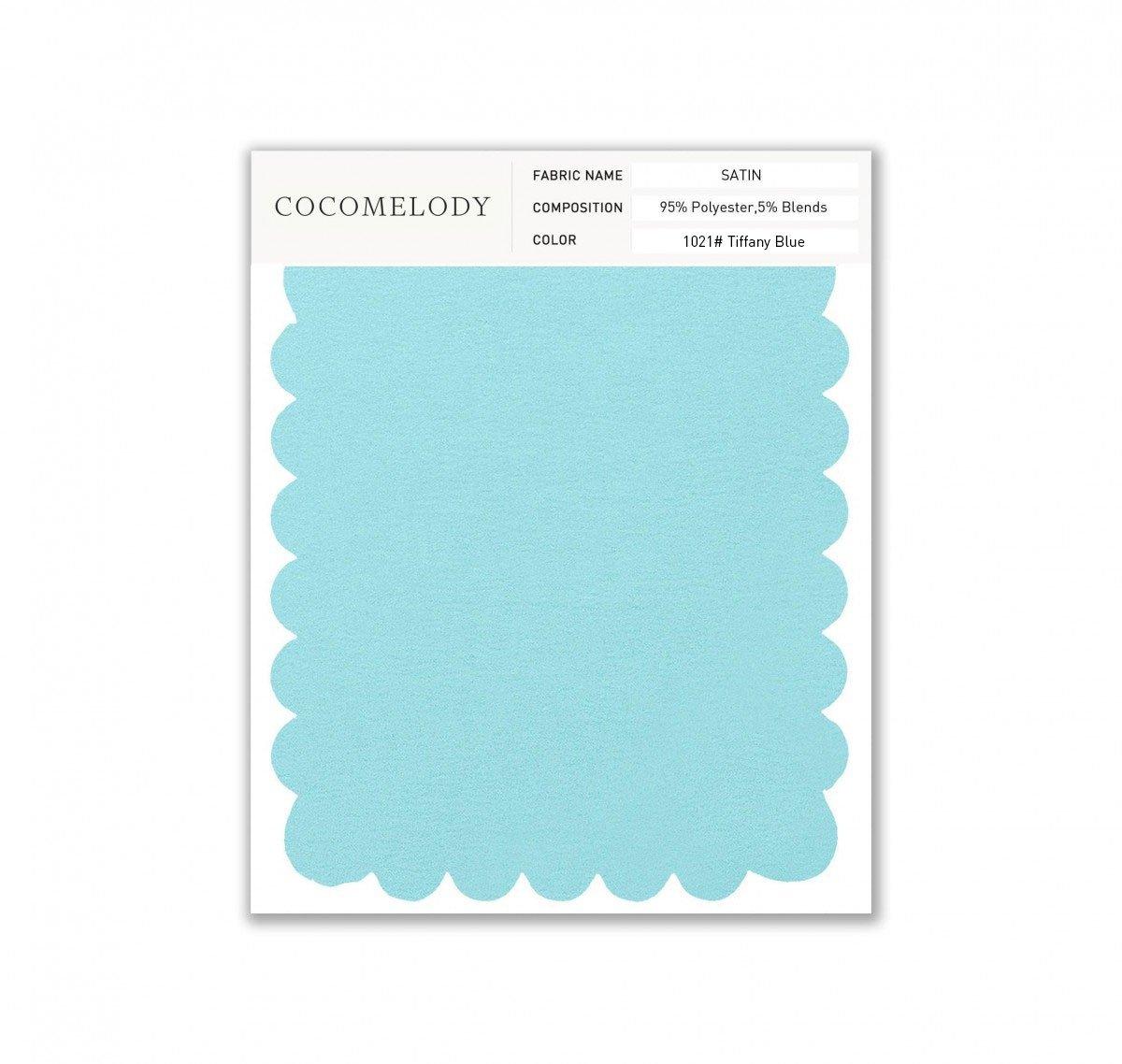 Satin Fabric Swatch in Single Color SWST16003 - COCOMELODY