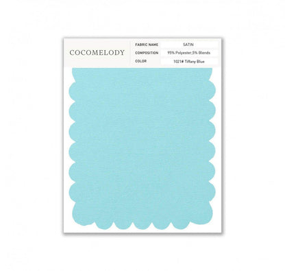 Satin Fabric Swatch in Single Color SWST16003 - COCOMELODY