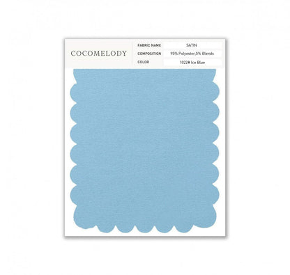 Satin Fabric Swatch in Single Color SWST16003 - COCOMELODY