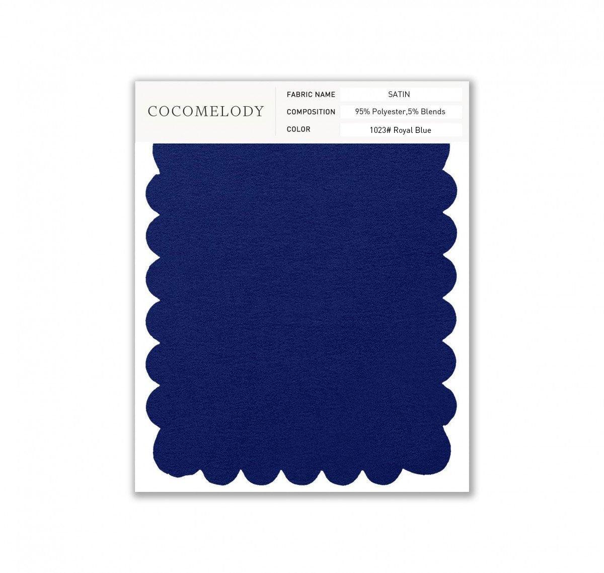 Satin Fabric Swatch in Single Color SWST16003 - COCOMELODY