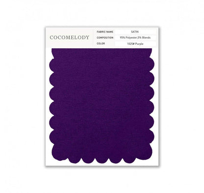 Satin Fabric Swatch in Single Color SWST16003 - COCOMELODY