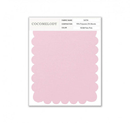Satin Fabric Swatch in Single Color SWST16003 - COCOMELODY
