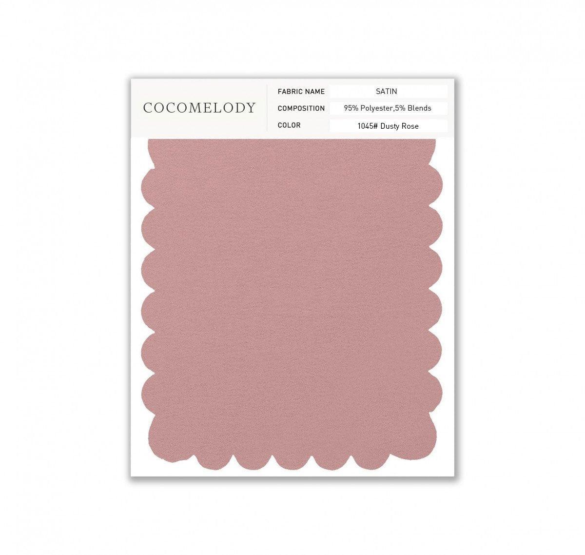 Satin Fabric Swatch in Single Color SWST16003 - COCOMELODY