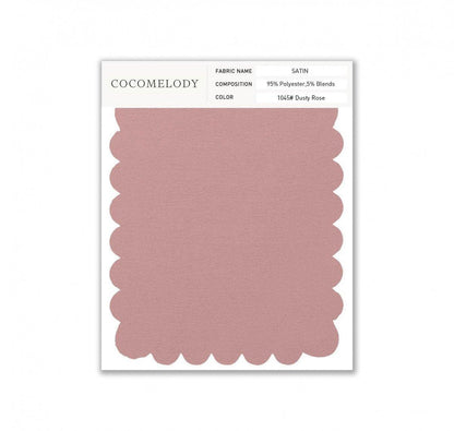 Satin Fabric Swatch in Single Color SWST16003 - COCOMELODY
