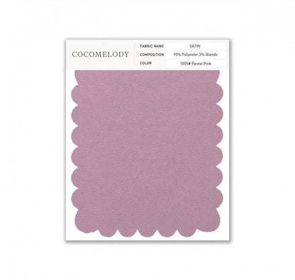Satin Fabric Swatch in Single Color SWST16003 - COCOMELODY