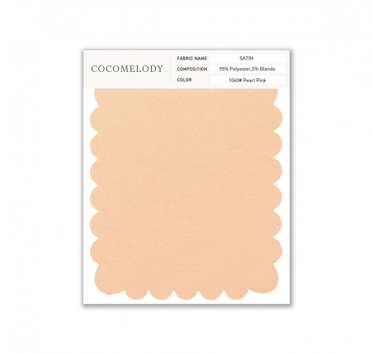 Satin Fabric Swatch in Single Color SWST16003 - COCOMELODY