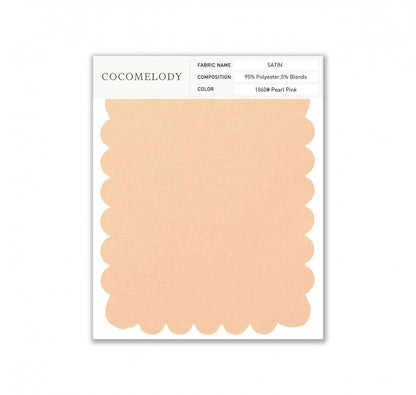 Satin Fabric Swatch in Single Color SWST16003 - COCOMELODY