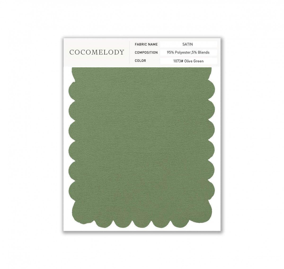 Satin Fabric Swatch in Single Color SWST16003 - COCOMELODY