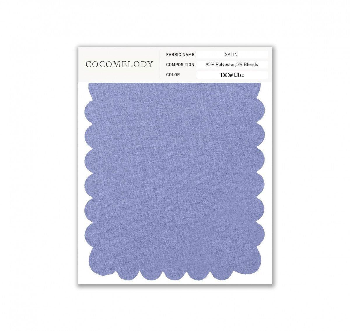 Satin Fabric Swatch in Single Color SWST16003 - COCOMELODY