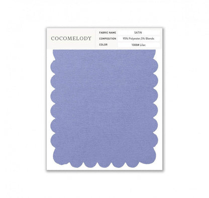 Satin Fabric Swatch in Single Color SWST16003 - COCOMELODY