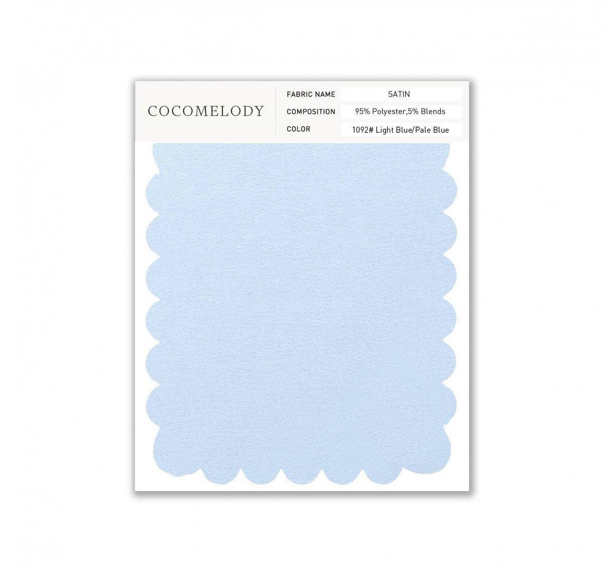 Satin Fabric Swatch in Single Color SWST16003 - COCOMELODY