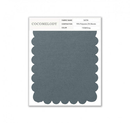 Satin Fabric Swatch in Single Color SWST16003 - COCOMELODY